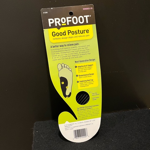 ProFoot Good Posture Orthotic Arch Support Women’s 6-10 NIB - Picture 5 of 9